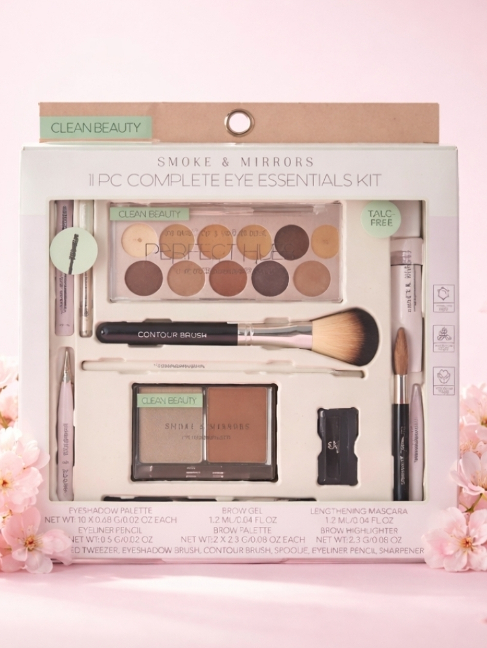 Smoke & Mirrors 11-Piece Complete Eye Essentials Kit Brown and Black Makeup Set